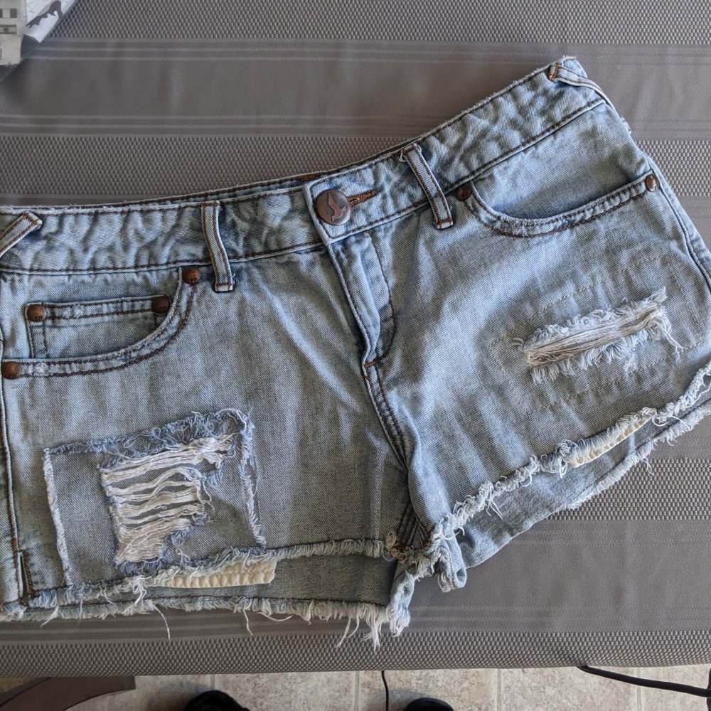 Free People jean shorts